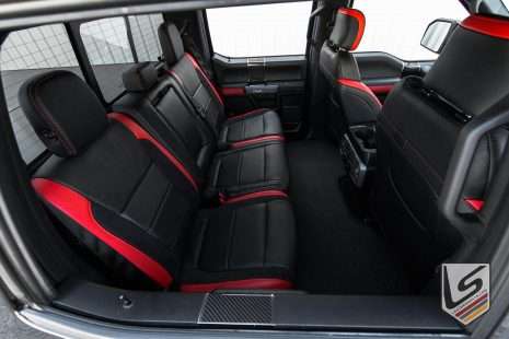 Ford Raptor SuperCrew rear leather seats