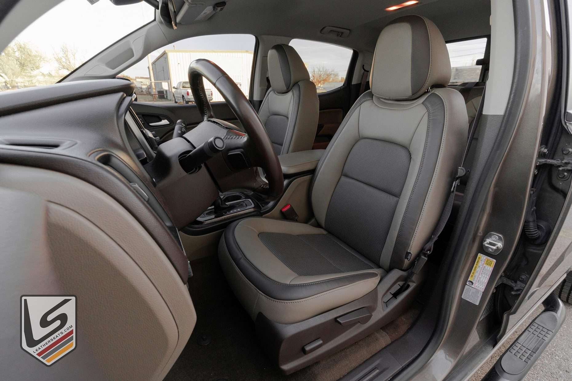 Alternative view of front driver seat with installed leather seats