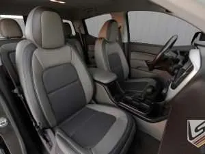 GMC Canyon with leather interior - First row interior