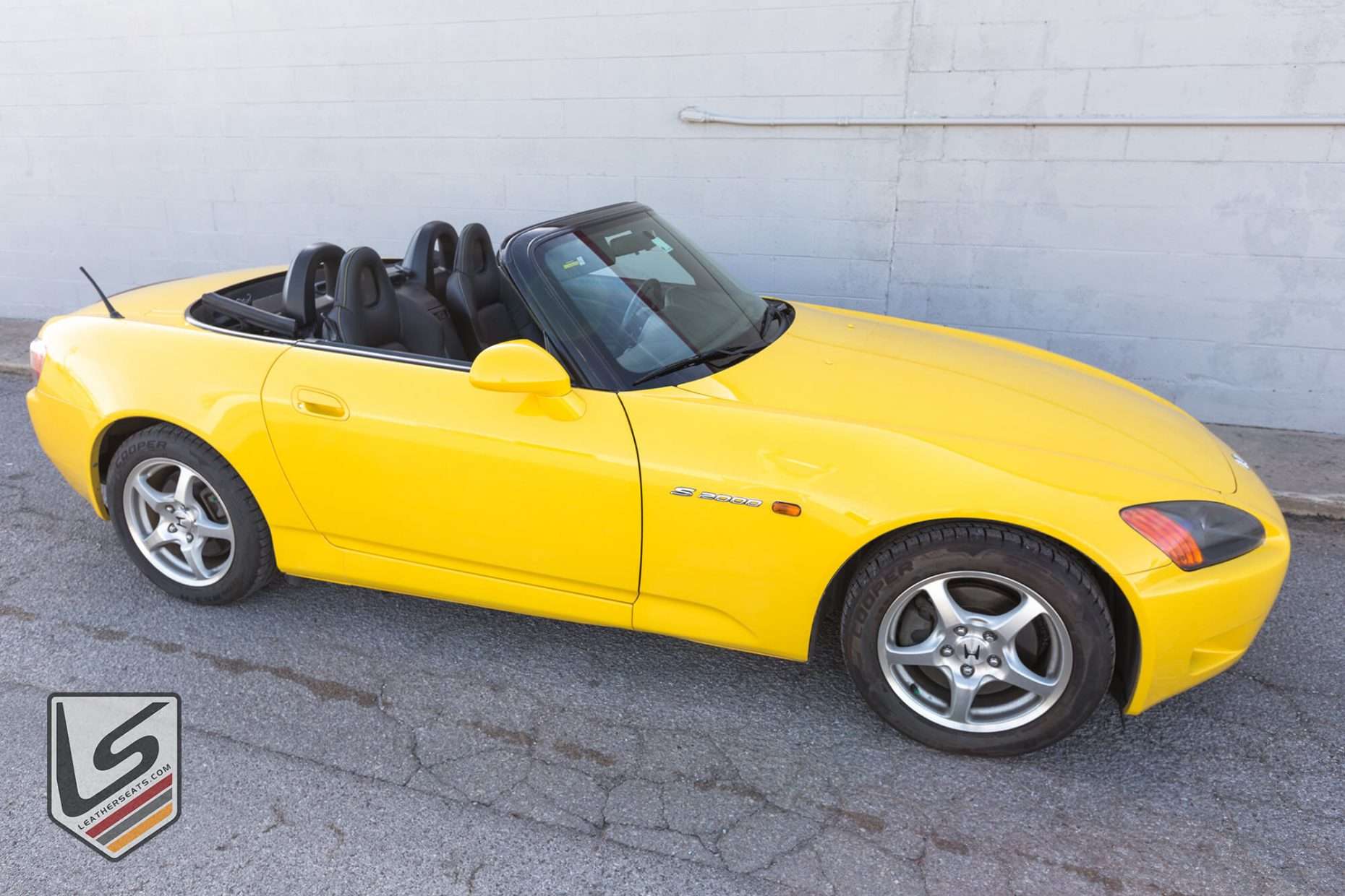 2000-2005 Honda S2000 Convertible Exterior with installed leatherseats.com upholstery