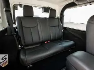 Black leather seats in JK Wrangler - Passenger side