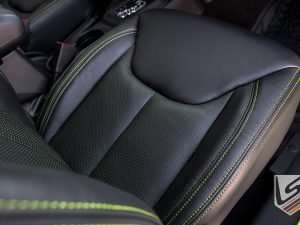 Piazza Green Perforated front seat cushion