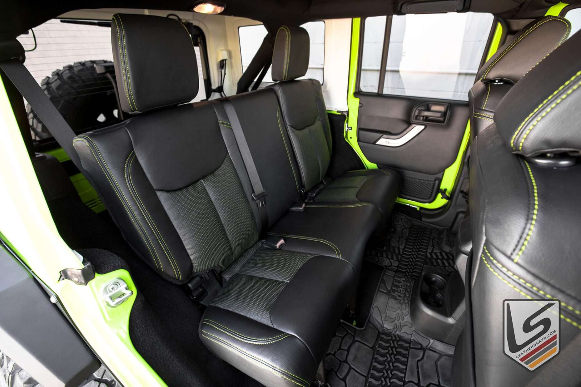 Jeep Wrangler JK with custom leather interior
