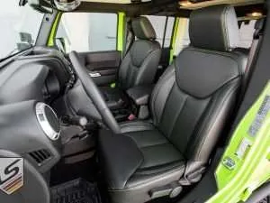 2013-2018 Jeep Wrangler JK with custom leatherseats.com upholstery
