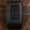 Jeep Wrangler JK Sanctum Wireless Charging Console - Black Leather / Tan stitching / Black trim ring