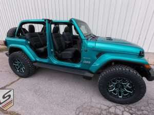 2018-2022 Jeep Wrangler JL - Doors removed with leather seats from leatherseats.com