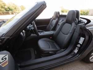 Mazda Miata with leatherseats.com seats - Driver's side view