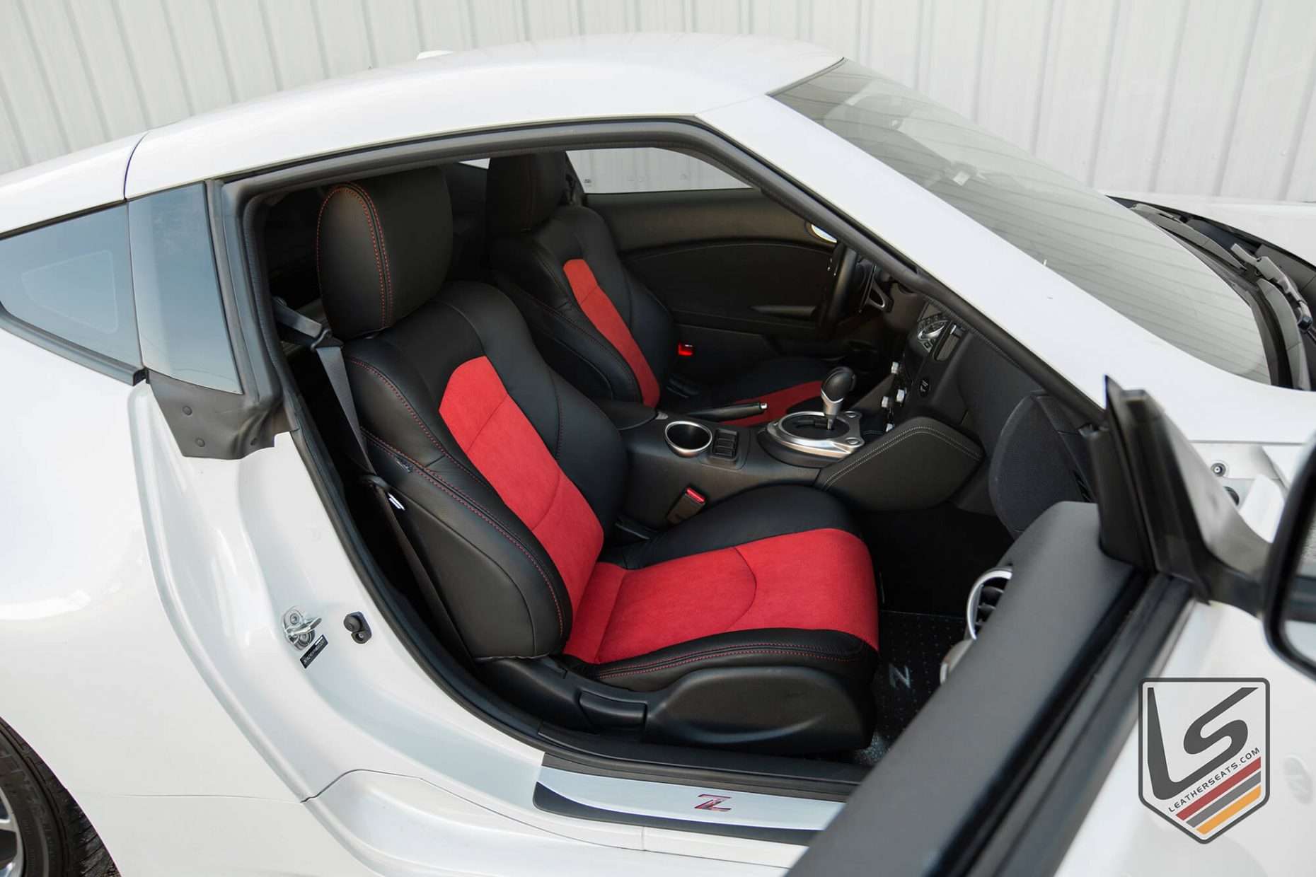 Black with Red Suede Leathre passenger seat