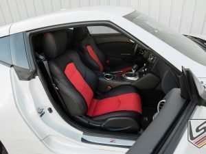 Black with Red Suede Leathre passenger seat
