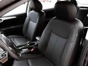 Front backrest up of front driver's seat