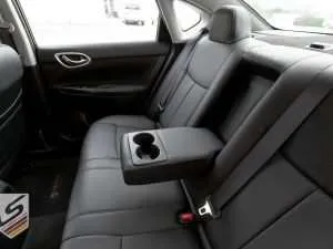 Nissan Sentra rear leather seats with leather armrest