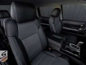 Backrest and headrest section of front passenger seat