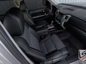 Top-down side angle of front passenger seat