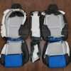 Back view of rear seat upholstery
