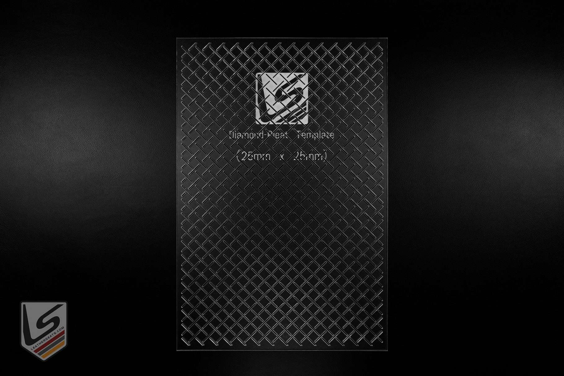 25mm Diamond Pleat Acrylic template