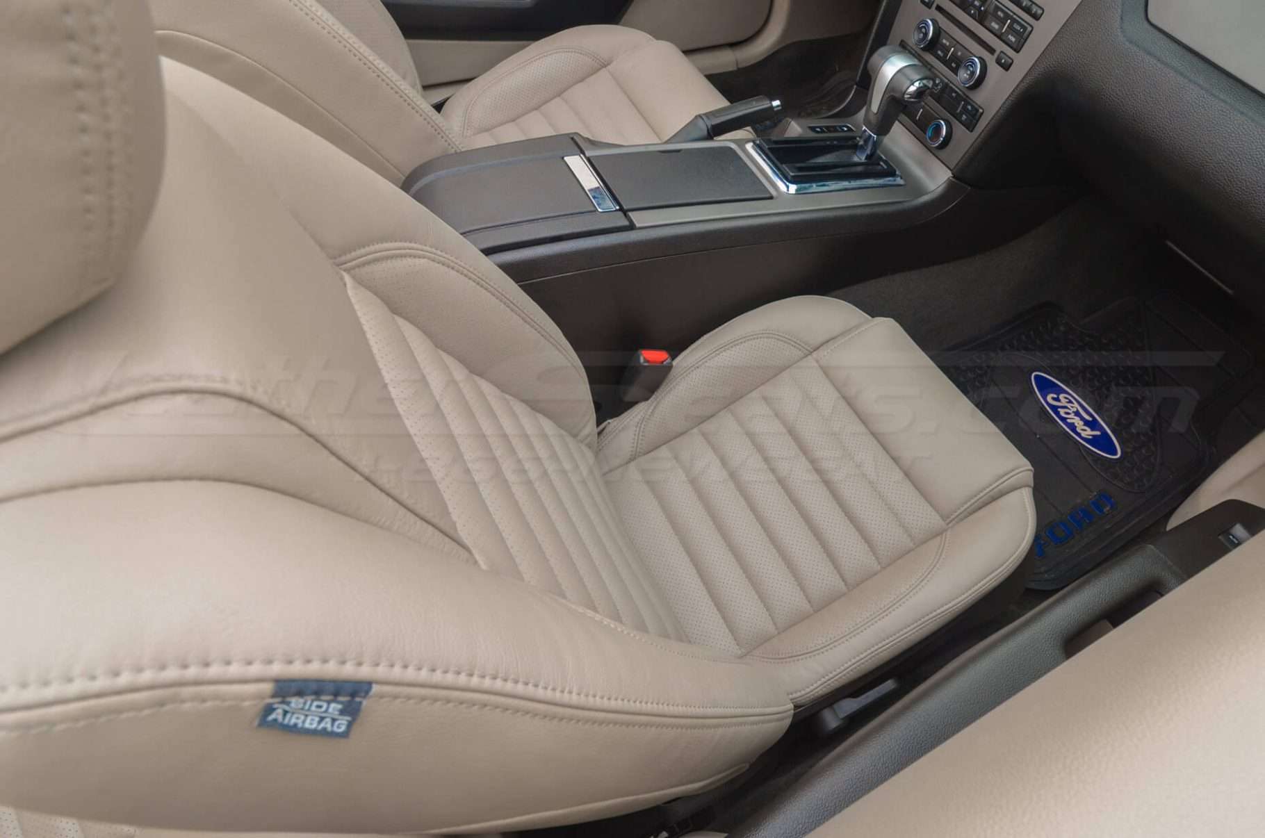 Alternate top-down view of front passenger seat