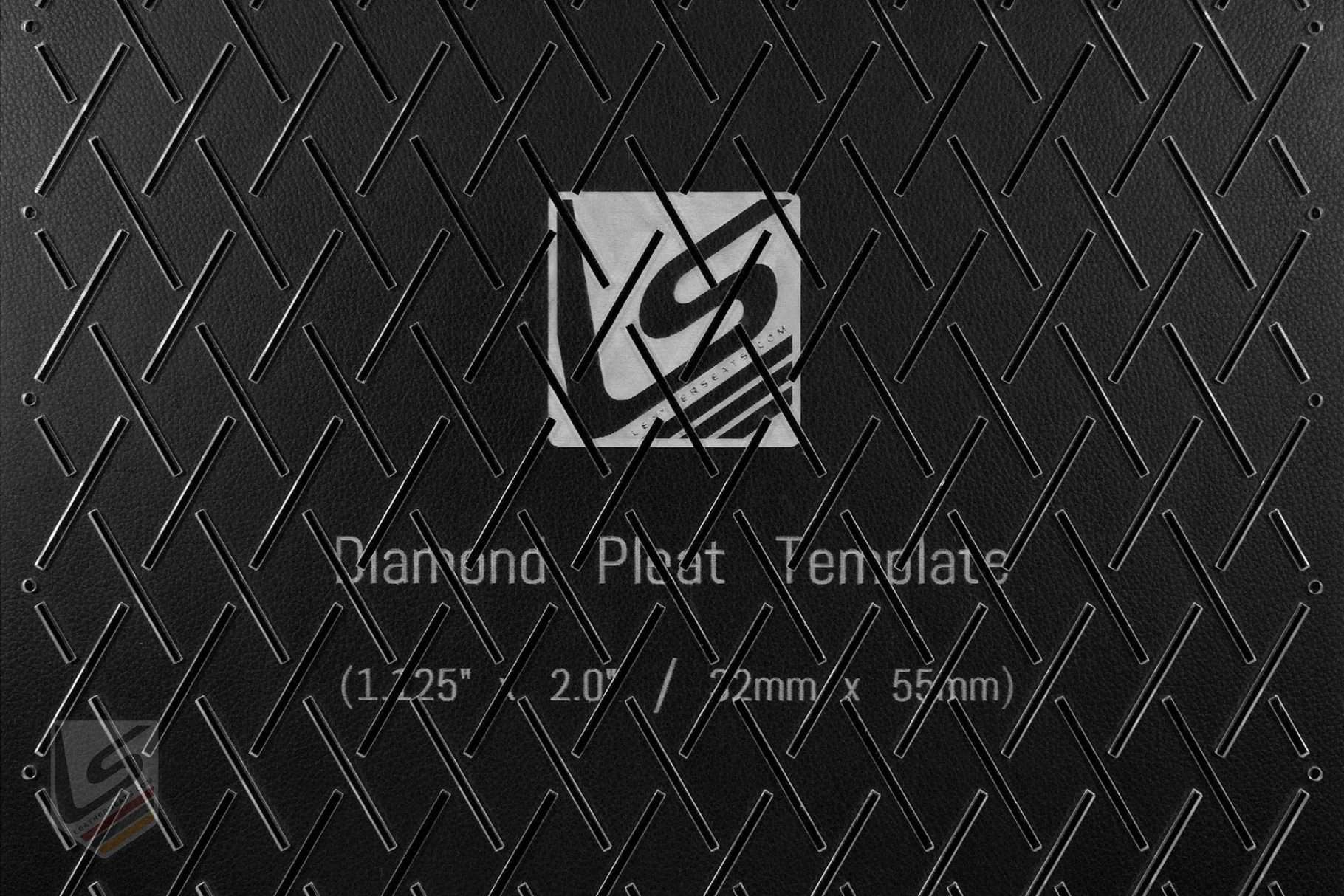 1.125''x2'' Diamond Pleat Template Close p