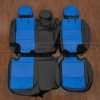 Jeep Wrangler JL Sport Leather Interior Kit - Black/Cobalt - Rear seat upholstery