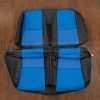 Chevrolet Camaro Leather Upholstery Kit - Black/Cobalt - Rear seat upholstery