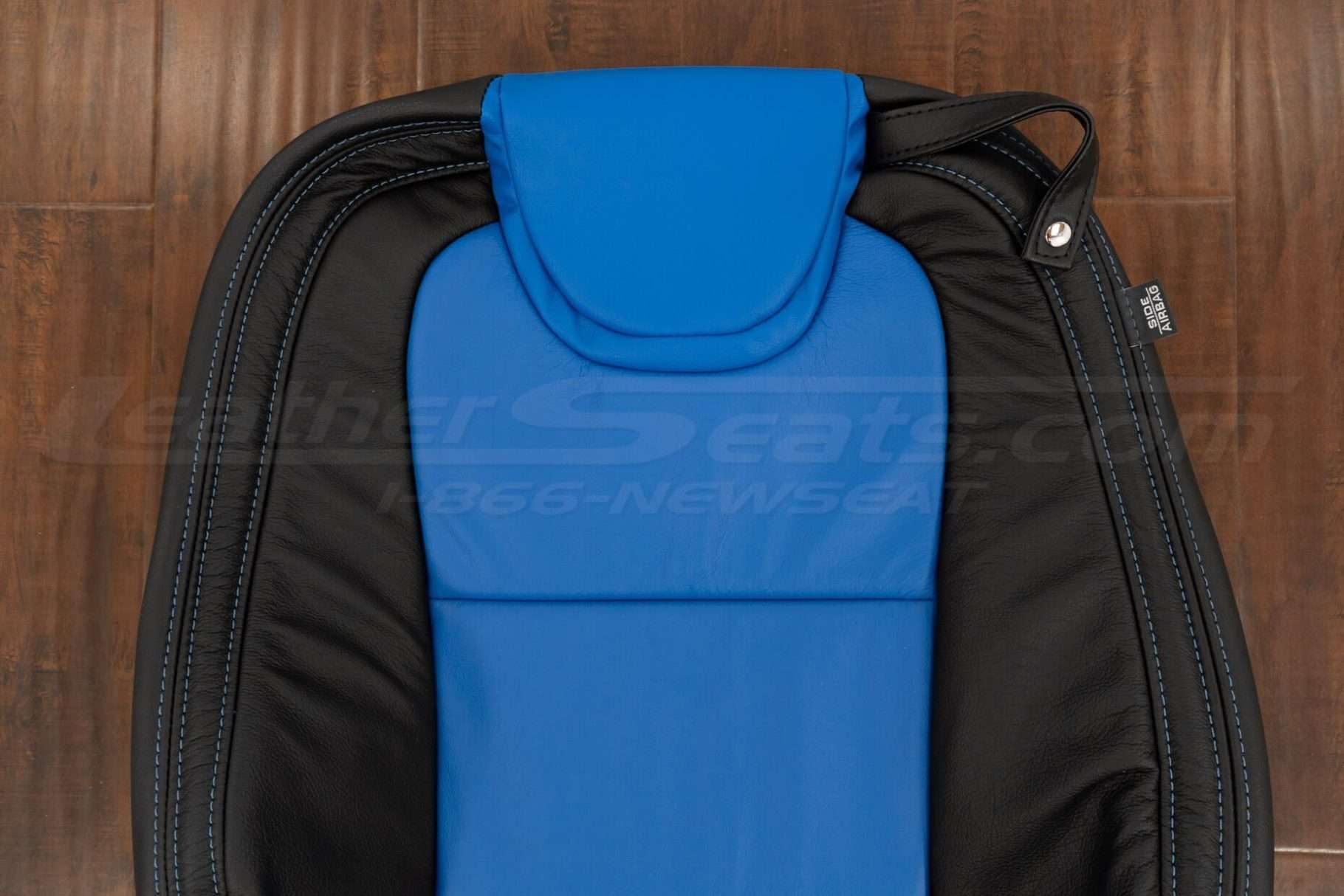 Upper section of front backrest