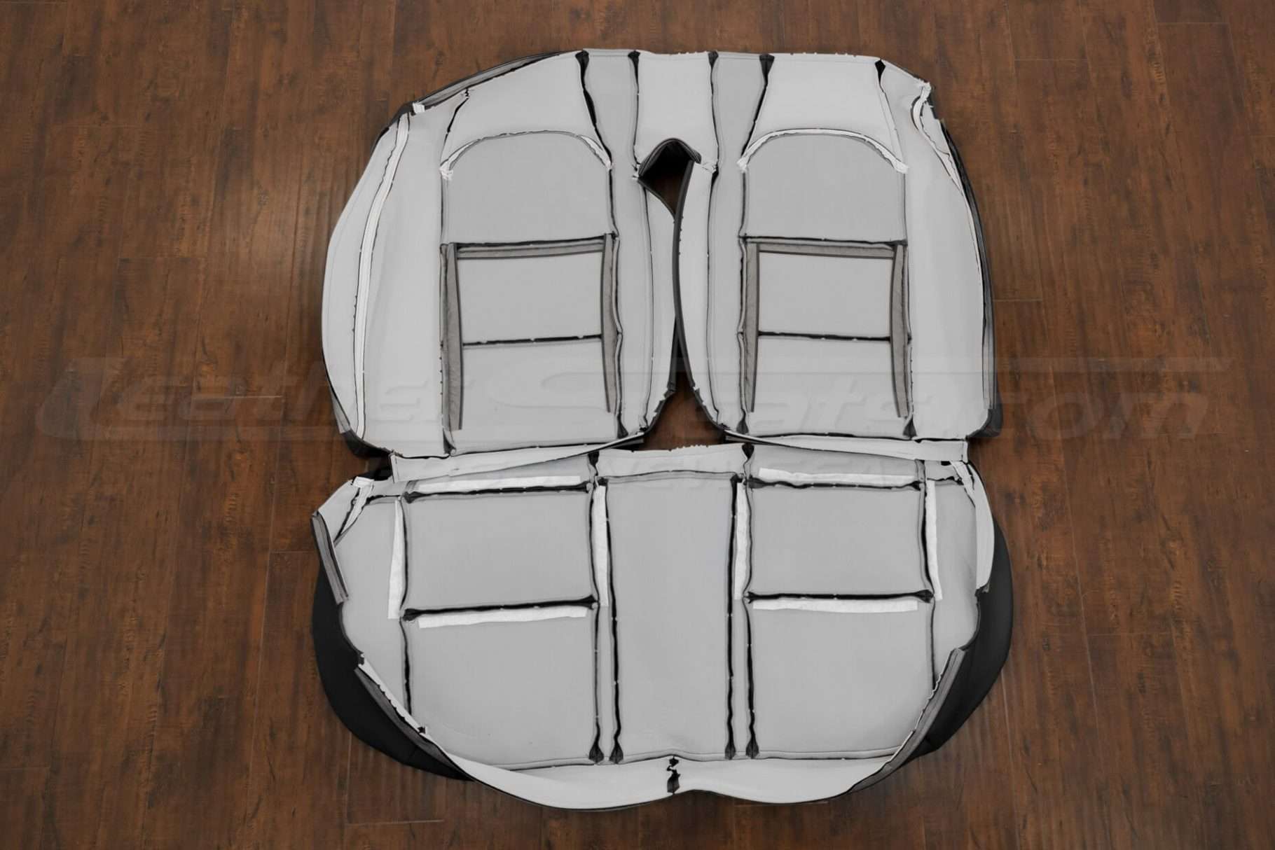 Back view of rear seat upholstery