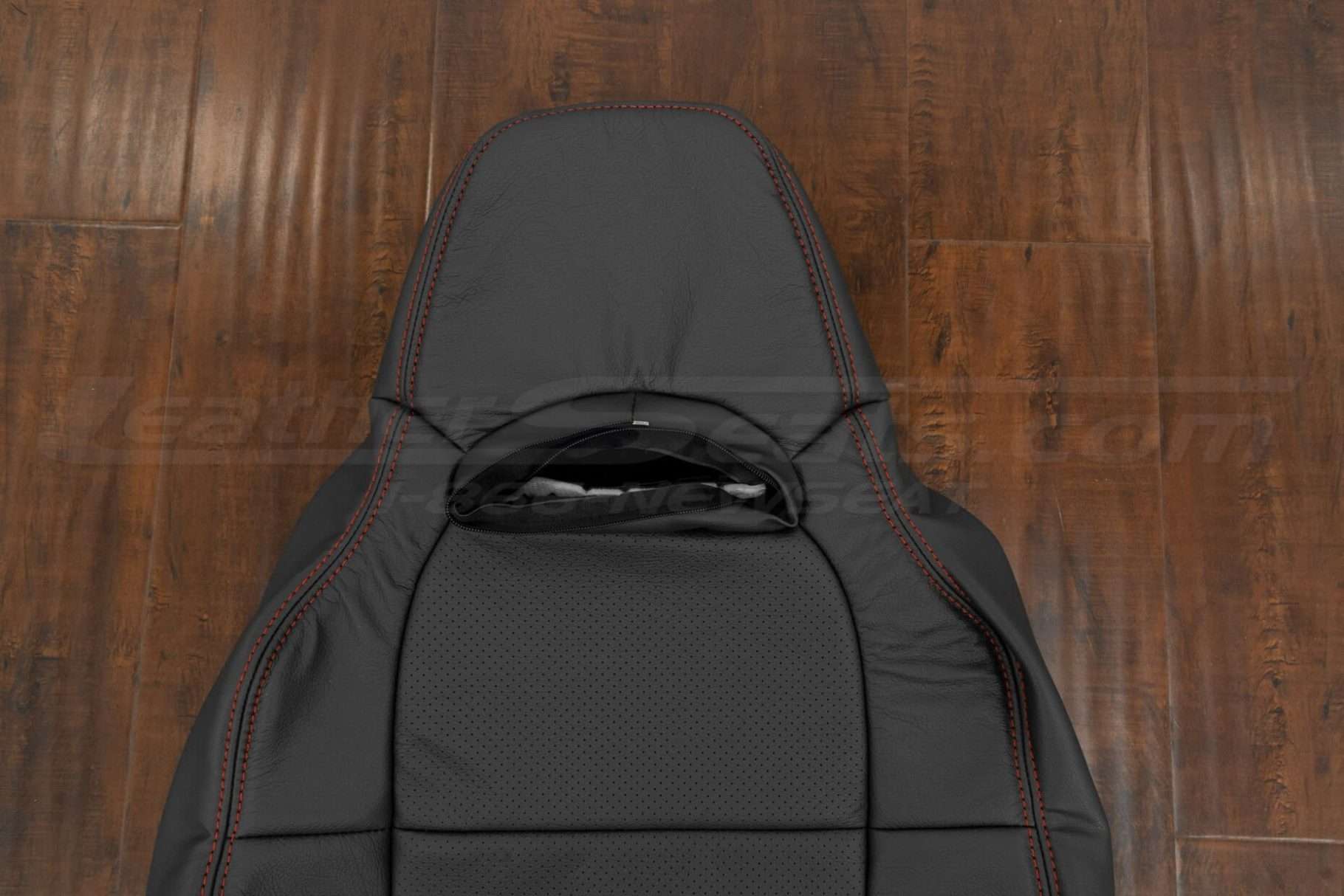 Upper section of front backrest