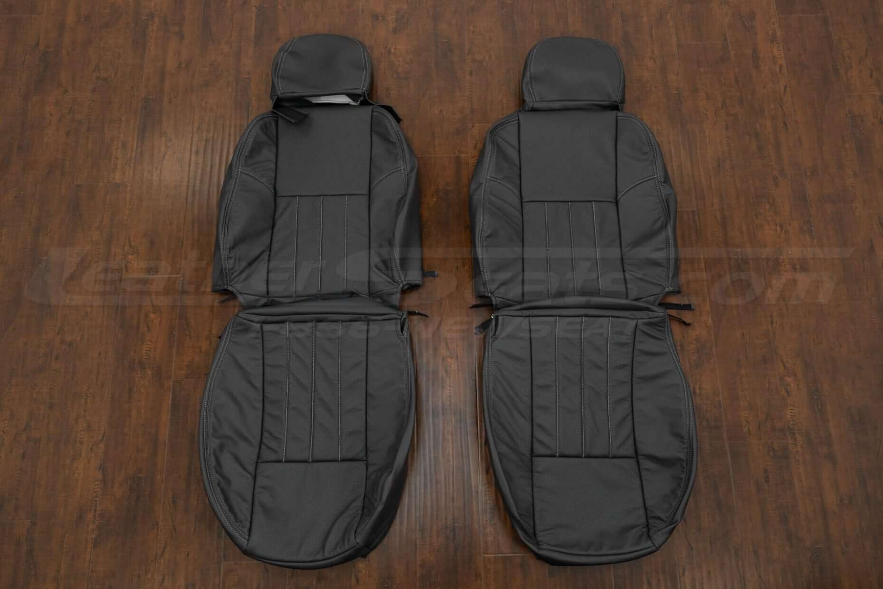 Jeep Grand Cherokee Leather Seat Kit - Dark Graphite - Front seat upholstery