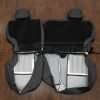 Back view of rear seat upholstery