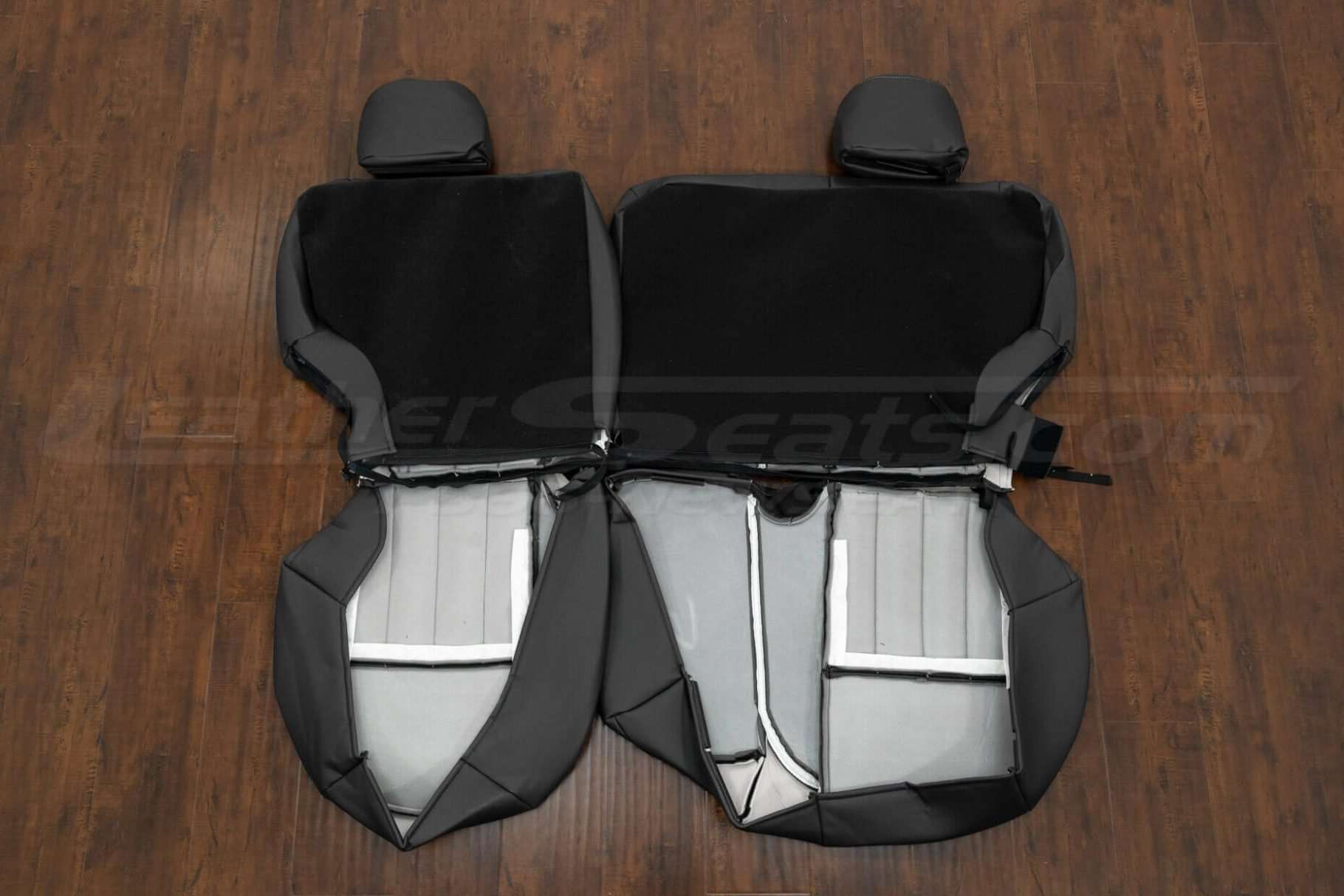 Back view of rear seat upholstery
