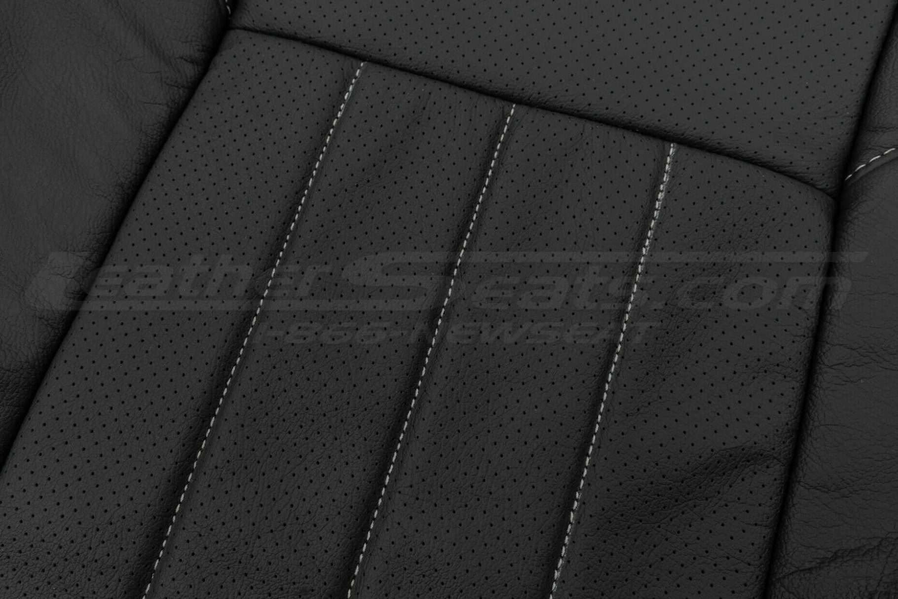 Body Perforation and leather texture close-up