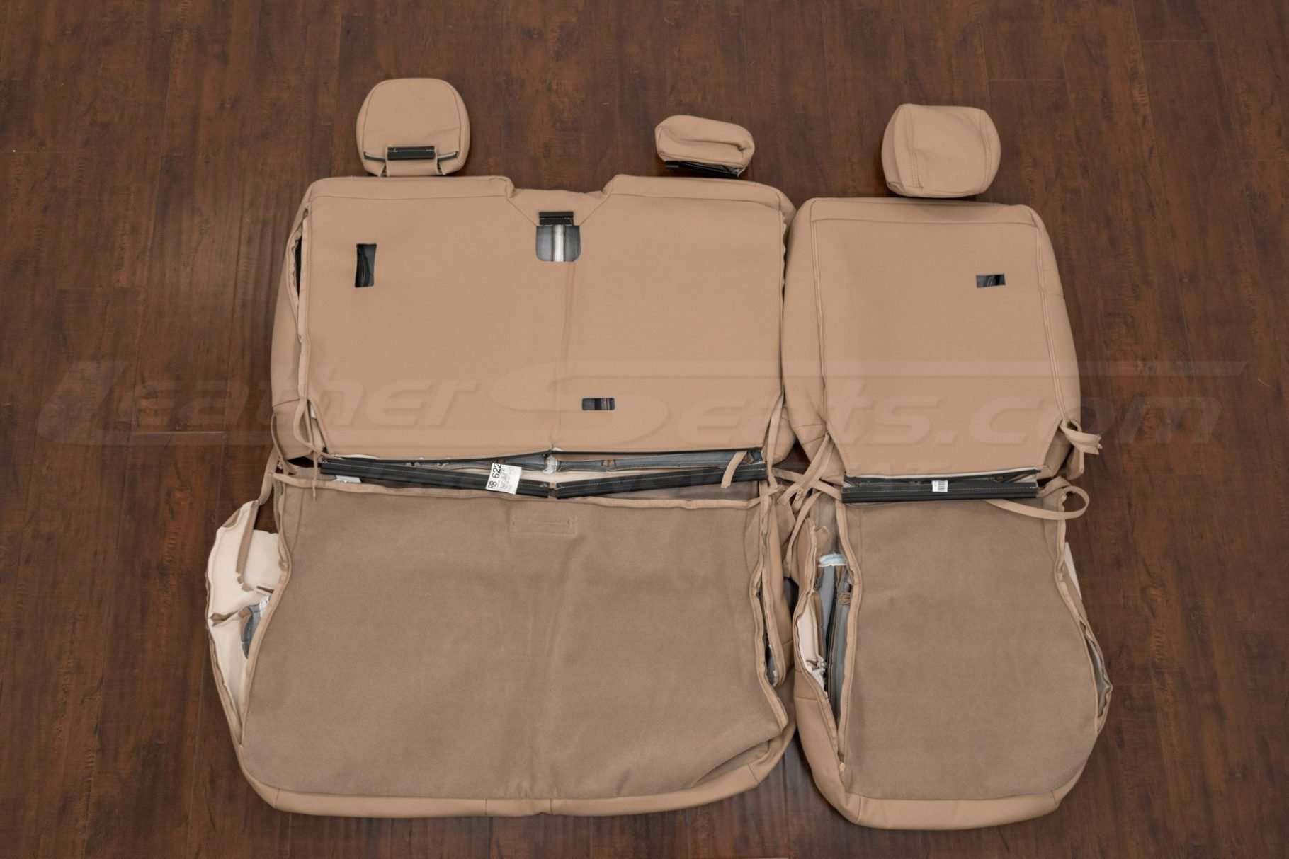 Back view of rear seat upholstery