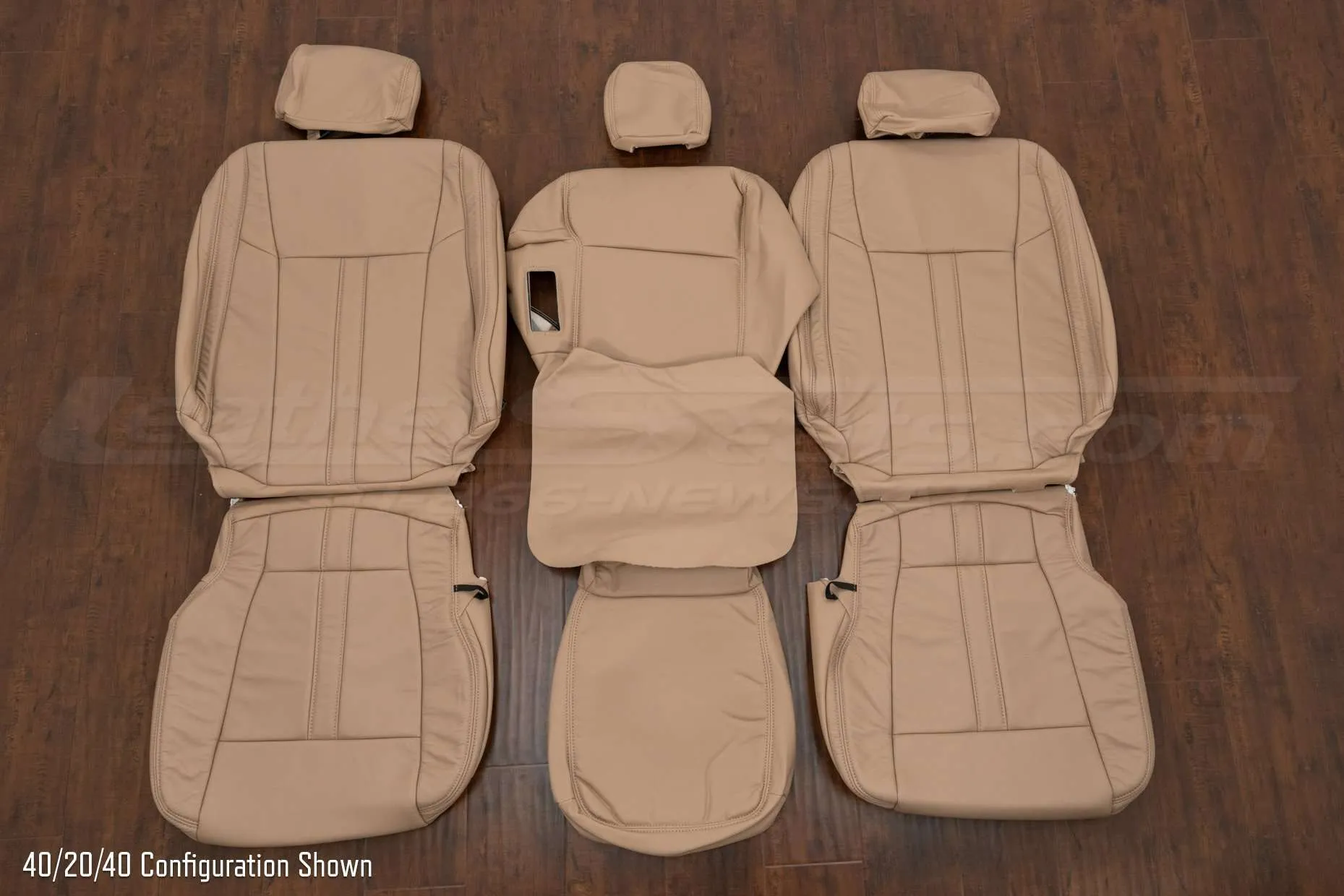2015-2020 Ford F-150 SuperCab Leather Seat Kit - Bisque - 40/40/20 Front seat configuration