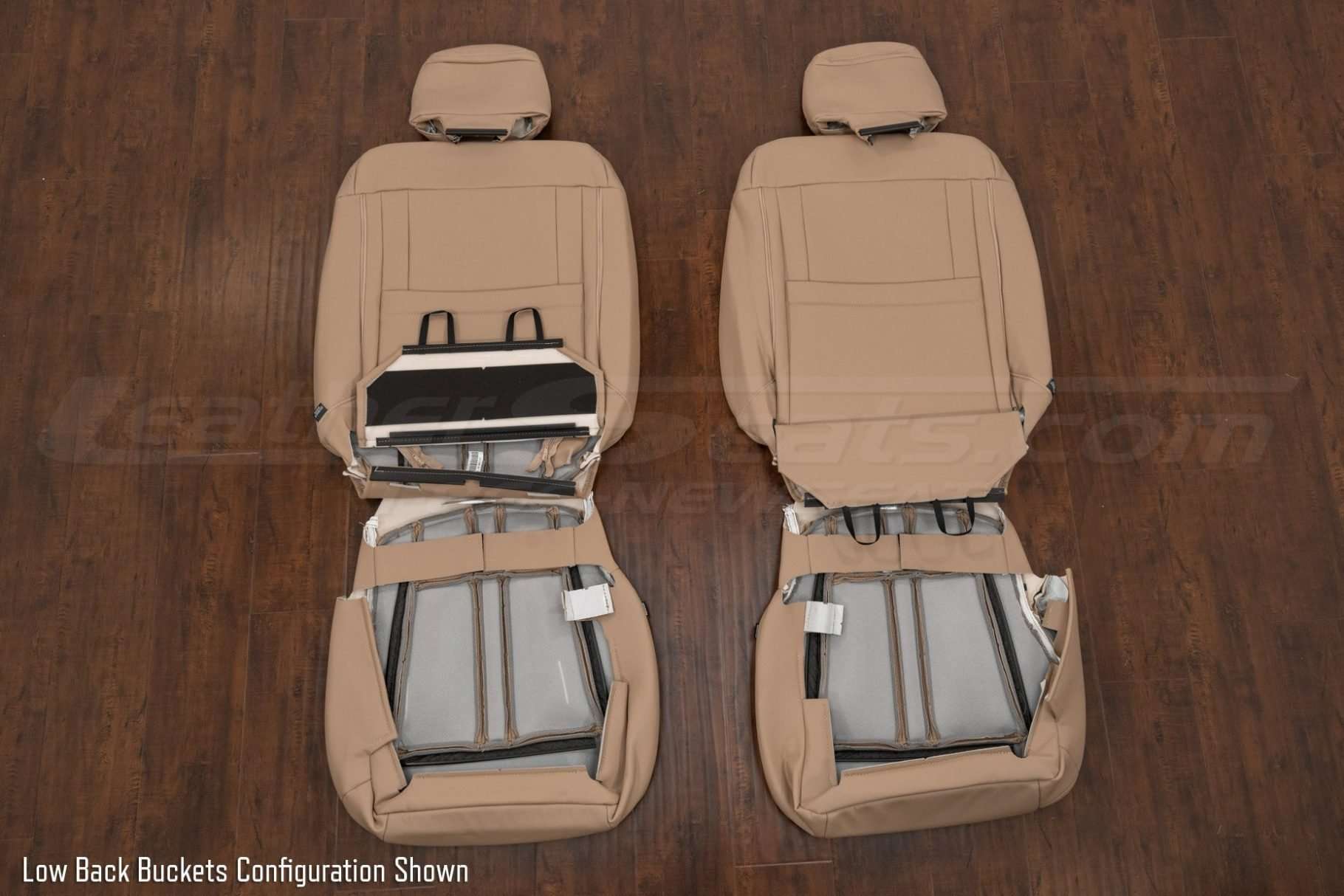 Back view of Low Back Buckets upholstery