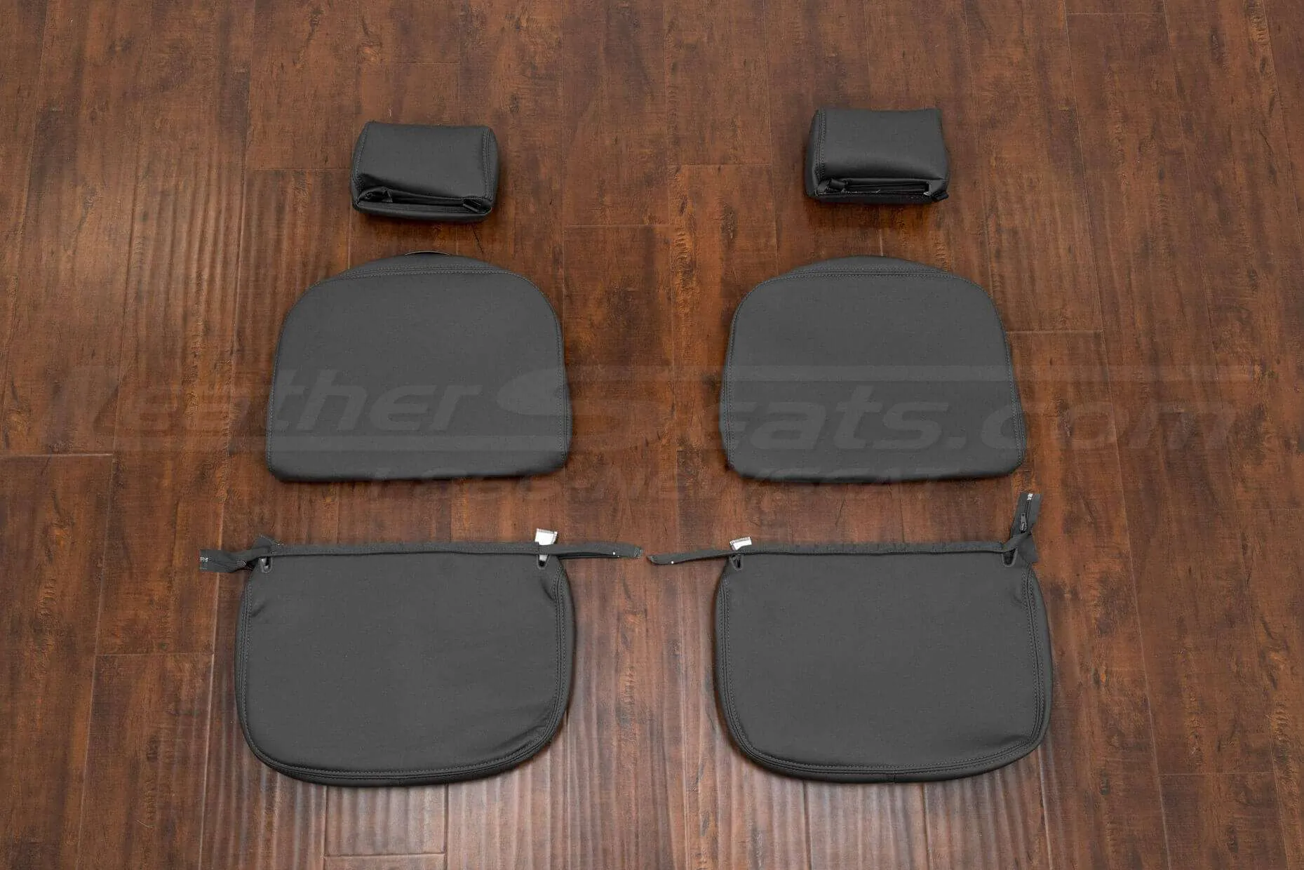Nissan Frontier leather seat kit - Graphite - Rear Jump Seat upholstery