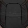 Perforated insert section of front backrest