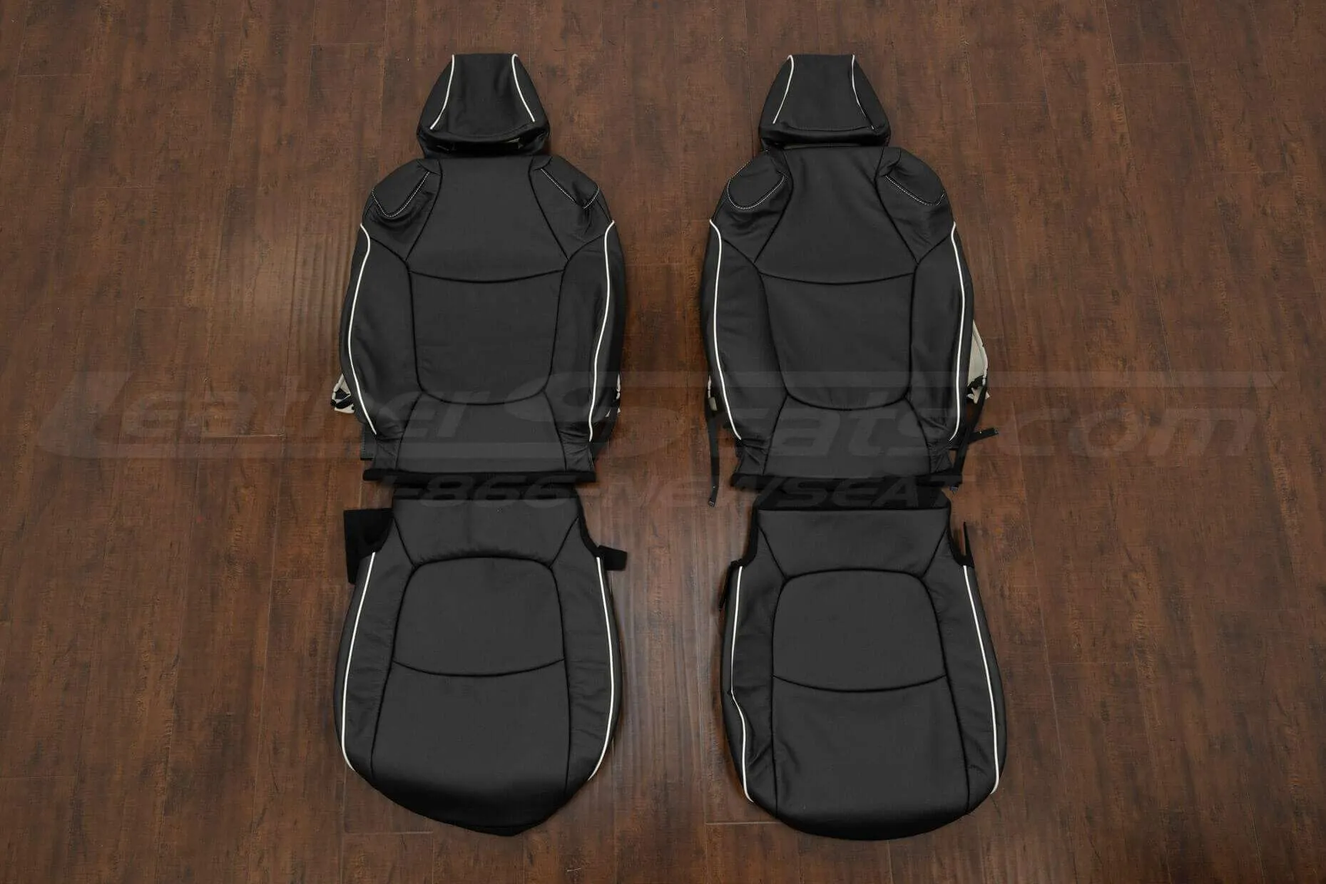 2019-2022 Toyota RAV4 Leather Seat Kit - Black - Front seat upholstery