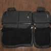 Back view of rear seat uphosltery