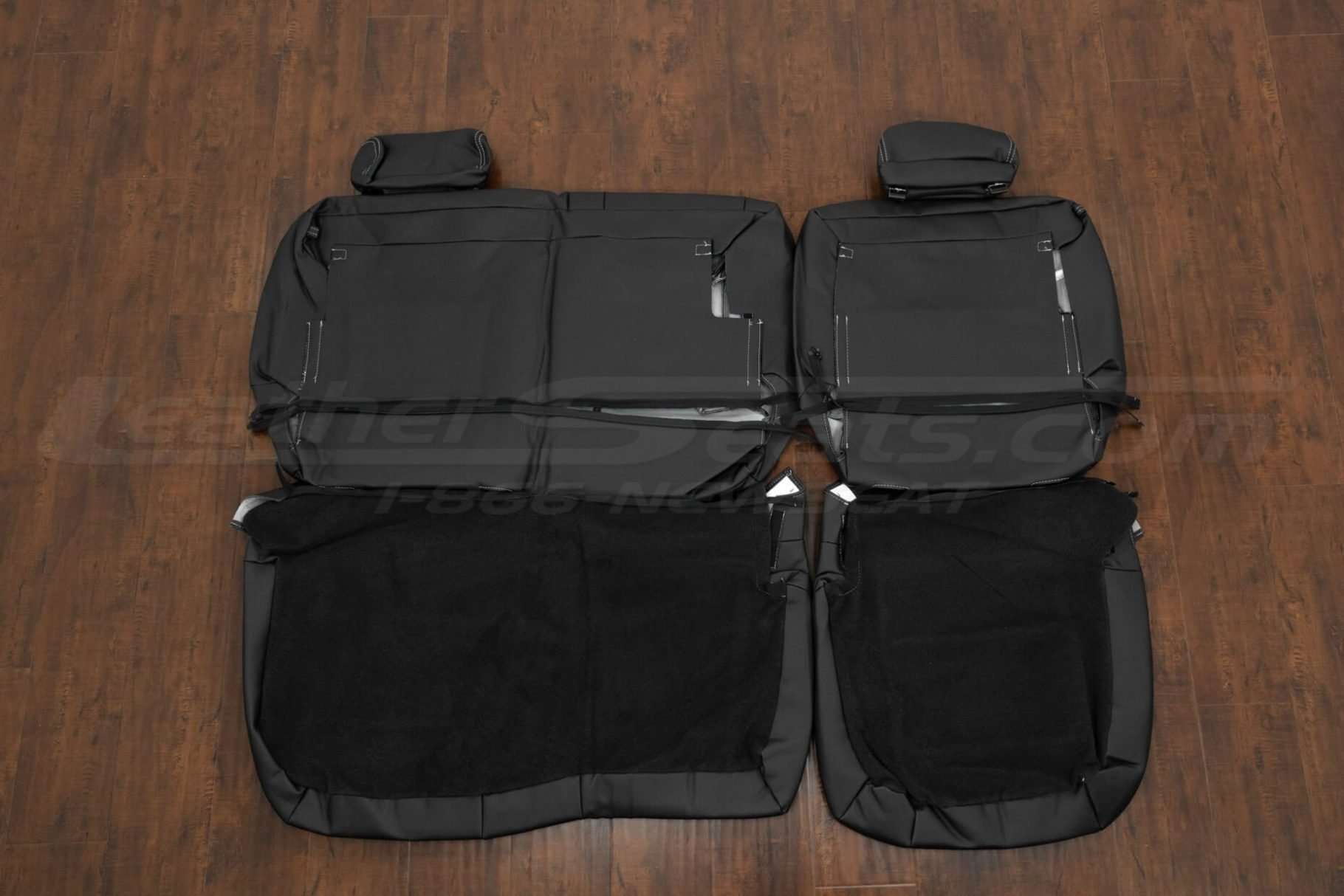 Back view of rear seat uphosltery