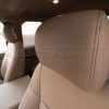 Bisque leather headrest upholstery installed