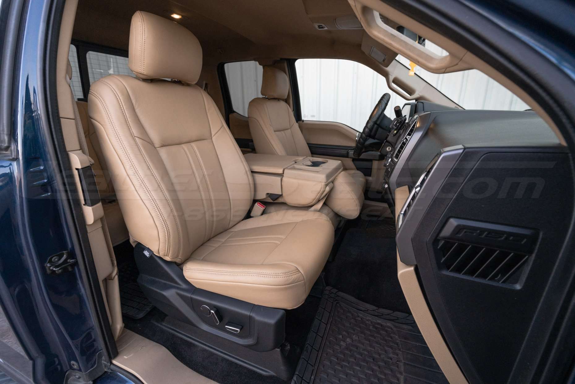 2015-2020 Ford F-150 SuperCab with installed Biaque leather seats - Front passenger seat