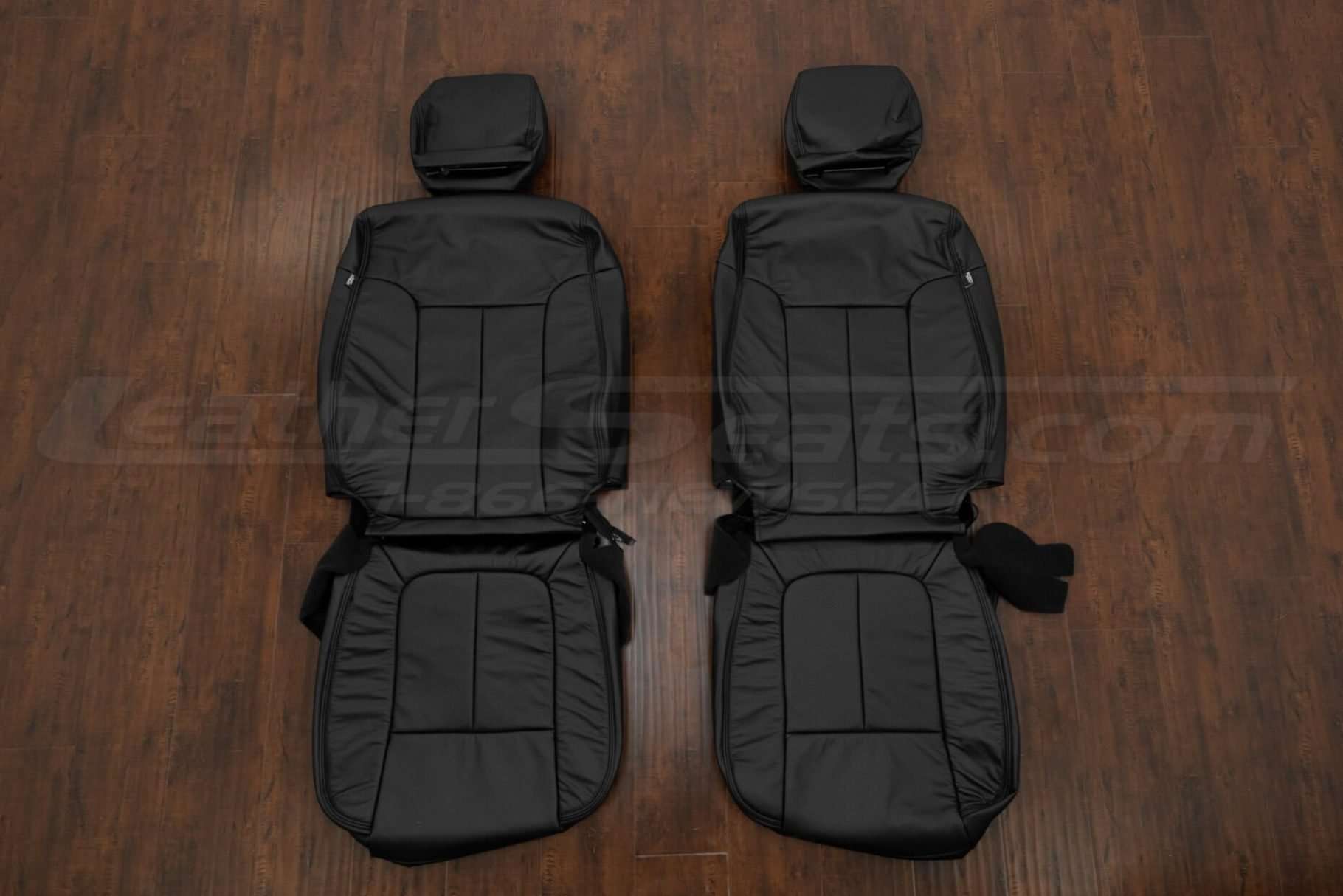 2011-2016 Ford SuperDuty Leather Seat Kit - Black - Front seat upholstery