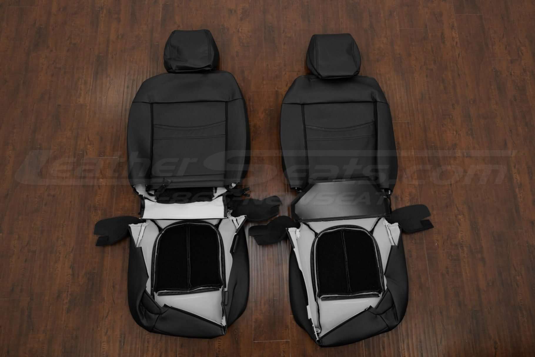 Back view of Ford SuperDuty Front Row interior