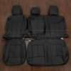 Ford F-250 Leather Seat Kit - Black - Rear seat upholstery w/ Armrest