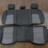 Dodge Ram Leather Seat Kit - Black/Lapis- Rear seat upholstery
