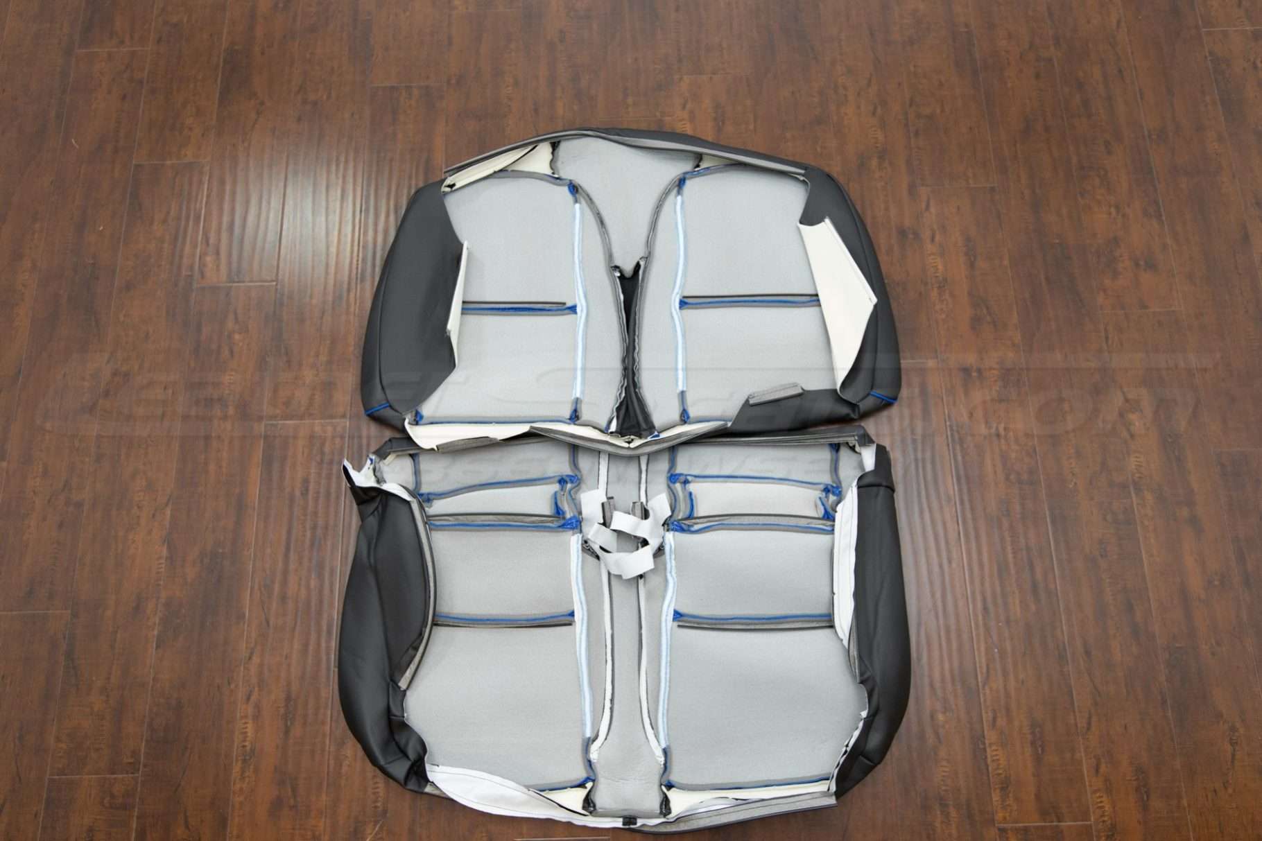 Back view of rear seat upholstery