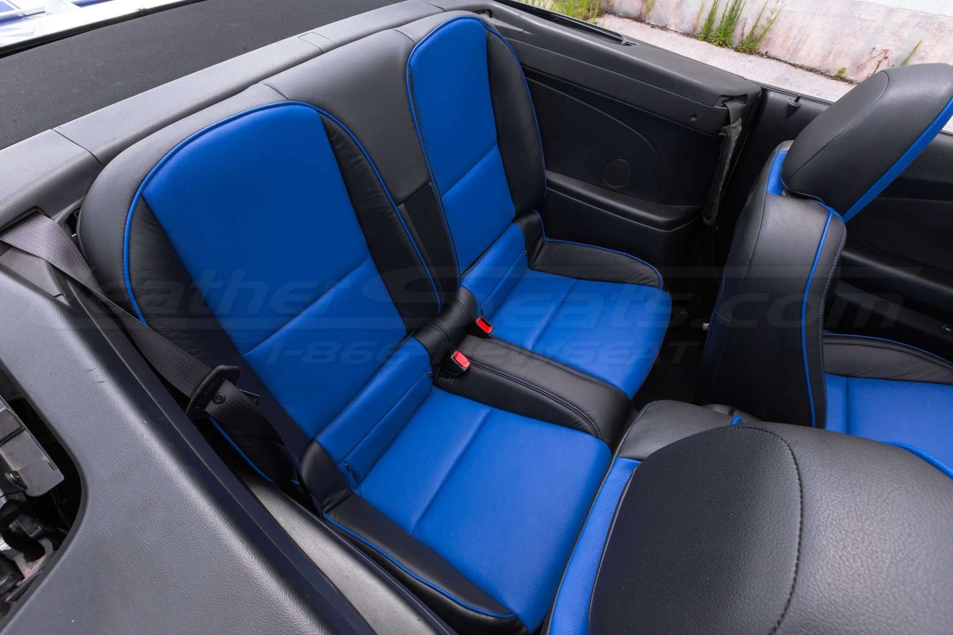 Installed Two-Tone leather seats for Chevy Camaro