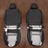 Back view of front seats