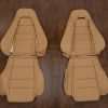 1993-1995 Mazda RX-7 Couple Leather Seat Kit - Doeskin - Front seat upholstery
