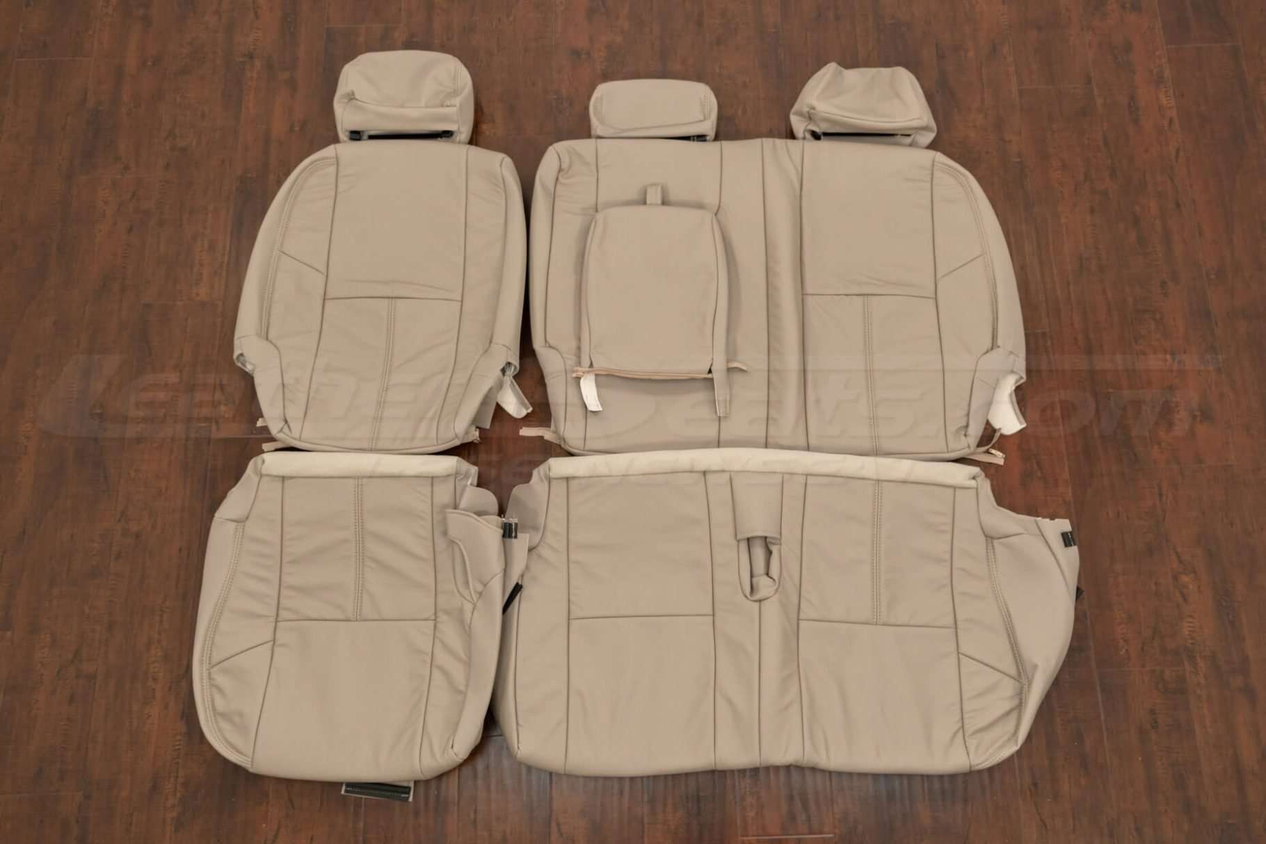 Chevrolet Suburban Leather Seat Kit - Ivory -Middle row upholstery with Armrest