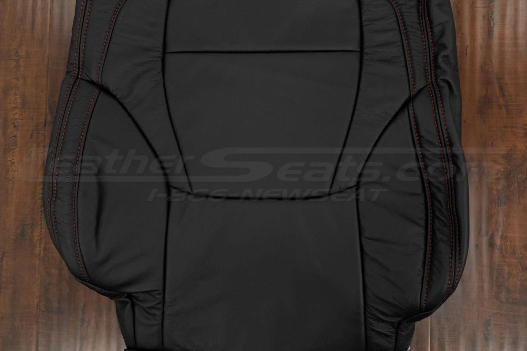 Insert section of backrest upholstery